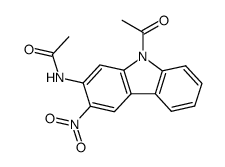 acetamido-2 acetyl-9 nitro-3 carbazole结构式