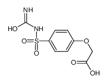 2-[4-(carbamoylsulfamoyl)phenoxy]acetic acid Structure