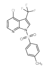 4-chloro-1-tosyl-3-(trifluoromethyl)-1H-pyrrolo[2,3-b]pyridine Structure