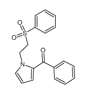 1-(2-phenylsulfonylethyl)-2-benzoylpyrrole Structure