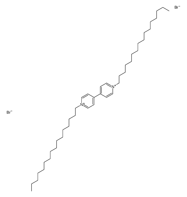 1-hexadecyl-4-(1-hexadecylpyridin-1-ium-4-yl)pyridin-1-ium,dibromide Structure