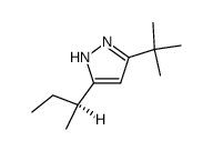 3(5)-(1,1-dimethylethyl)-5(3)-((S)-1-methylpropyl)-pyrazole结构式