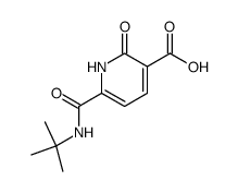 6-tert-Butylcarbamoyl-2-oxo-1,2-dihydro-pyridine-3-carboxylic acid Structure