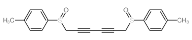 Benzene,1,1'-[2,4-hexadiyne-1,6-diylbis(sulfinyl)]bis[4-methyl- (9CI) Structure