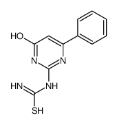 (4-oxo-6-phenyl-1H-pyrimidin-2-yl)thiourea结构式