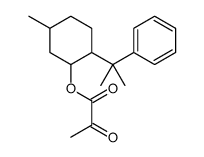 [5-methyl-2-(2-phenylpropan-2-yl)cyclohexyl] 2-oxopropanoate结构式