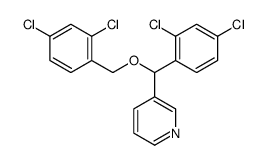 3-[(2,4-dichlorophenyl)-[(2,4-dichlorophenyl)methoxy]methyl]pyridine Structure