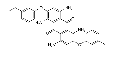 1,4,5,8-tetraamino-2,6-bis(3-ethylphenoxy)anthracene-9,10-dione结构式