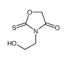 3-(2-hydroxyethyl)-2-sulfanylidene-1,3-oxazolidin-4-one Structure