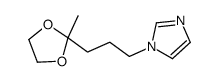 1-[3-(2-methyl-1,3-dioxolan-2-yl)propyl]imidazole Structure