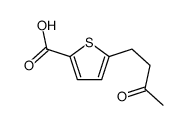 5-(3-oxobutyl)thiophene-2-carboxylic acid Structure