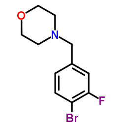 4-(4-Bromo-3-fluorobenzyl)morpholine structure