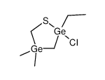 2-chloro-2-ethyl-4,4-dimethyl-1,2,4-thiadigermolane Structure