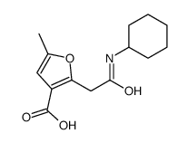 2-[2-(cyclohexylamino)-2-oxoethyl]-5-methylfuran-3-carboxylic acid Structure