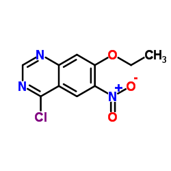 4-氯-7-乙氧基-6-硝基喹唑啉结构式