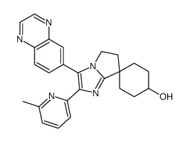 TRANS-2'-(6-METHYLPYRIDIN-2-YL)-3'-(QUINOXALIN-6-YL)-5',6'-DIHYDROSPIRO[CYCLOHEXANE-1,7'-PYRROLO[1,2-A]IMIDAZOL]-4-OL Structure