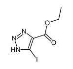 ethyl 5-iodo-1H-1,2,3-triazole-4-carboxylate结构式