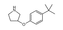 Pyrrolidine, 3-[4-(1,1-dimethylethyl)phenoxy] Structure