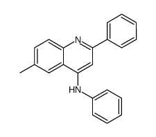 (6-methyl-2-phenyl-quinolin-4-yl)-phenyl-amine Structure