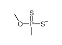 methoxy-methyl-sulfanylidene-sulfido-λ5-phosphane结构式