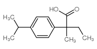 Benzeneacetic acid, -α--ethyl--α--methyl-4-(1-methylethyl)- (9CI) Structure