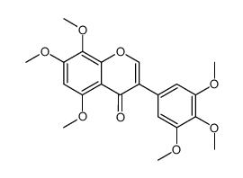 5,7,8-trimethoxy-3-(3,4,5-trimethoxy-phenyl)-chromen-4-one Structure