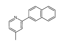 4-methyl-2-(naphthalene-2-yl)pyridine Structure