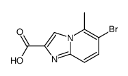 6-bromo-5-methylimidazo[1,2-a]pyridine-2-carboxylic acid Structure