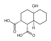 (+-)-4a-chloro-(4aξ,8ar)-decahydro-naphthalene-1c,2c-dicarboxylic acid Structure