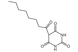 5-octanoyl-pyrimidine-2,4,6-trione Structure