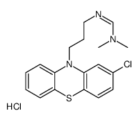 N'-[3-(2-chlorophenothiazin-10-yl)propyl]-N,N-dimethylmethanimidamide,hydrochloride结构式