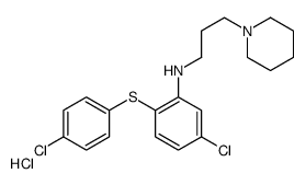 5-chloro-2-(4-chlorophenyl)sulfanyl-N-(3-piperidin-1-ylpropyl)aniline,hydrochloride结构式