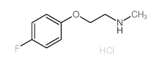 2-(4-FLUOROPHENOXY)-N-METHYL-1-ETHANAMINEHYDROCHLORIDE结构式