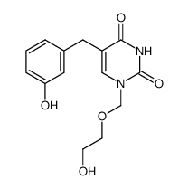 5-(3-hydroxybenzyl)-1-[(2'-hydroxyethoxy)methyl]uracil结构式