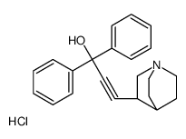 3-(1-azabicyclo[2.2.2]octan-3-yl)-1,1-diphenylprop-2-yn-1-ol,hydrochloride Structure