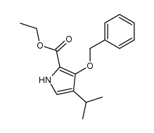 3-benzyloxy-4-isopropyl-pyrrole-2-carboxylic acid ethyl ester Structure