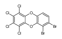 6,7-dibromo-1,2,3,4-tetrachlorodibenzo-p-dioxin结构式