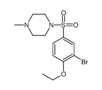 1-((3-Bromo-4-ethoxyphenyl)sulfonyl)-4-methylpiperazine Structure