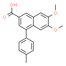 6,7-Dimethoxy-4-(4-methylphenyl)naphthalene-2-carboxylicacid结构式