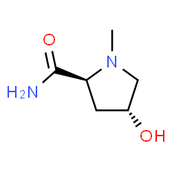 2-Pyrrolidinecarboxamide,4-hydroxy-1-methyl-,(2S-trans)-(9CI) structure