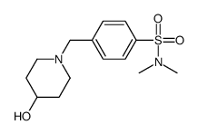 4-[(4-羟基-1-哌啶基)甲基]-N,N-二甲基苯磺酰胺结构式