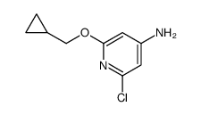 2-chloro-6-(cyclopropylmethoxy)pyridin-4-amine structure