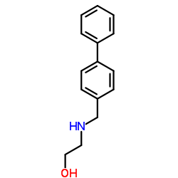 2-[(4-Biphenylylmethyl)amino]ethanol Structure