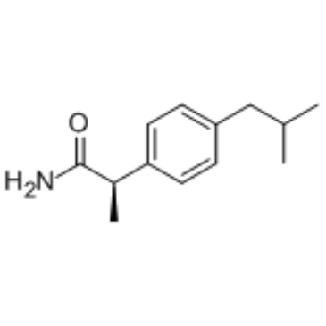 (-)-Ibuprofenamide Structure