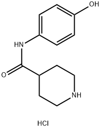 N-(4-羟基苯基)哌啶-4-甲酰胺盐酸结构式