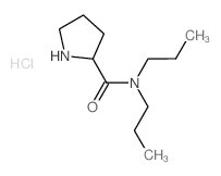 N,N-Dipropyl-2-pyrrolidinecarboxamide hydrochloride Structure