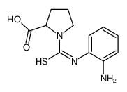 N-(N'-(2'-nitrophenyl)thiocarbamyl)pyrrolidine-2-carboxylic acid结构式