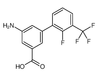 3-amino-5-[2-fluoro-3-(trifluoromethyl)phenyl]benzoic acid Structure