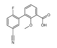 3-(5-cyano-2-fluorophenyl)-2-methoxybenzoic acid结构式