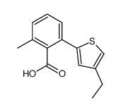 2-(4-ethylthiophen-2-yl)-6-methylbenzoic acid结构式